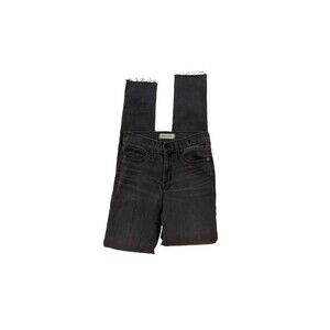 Madewell 9" High rise Skinny Stretch Jeans Raw Hem Women's 32x26
